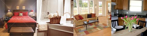 Collage of Furniture that Housing Options can provide.